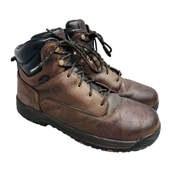 Danner Caliper 6" Aluminum Toe Work Boots Brown Men’s 10.5 D Leather GUC - Picture 1 of 14